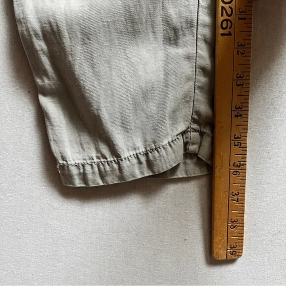 Adriano Goldschmied AG Anthropologie Evan Relaxed Pleated Linen Trouser Sz 29R - Picture 12 of 13